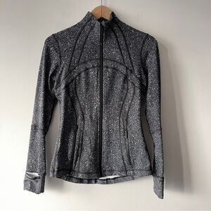 Lululemon Define Jacket 6 Luminesce Splatter White Black